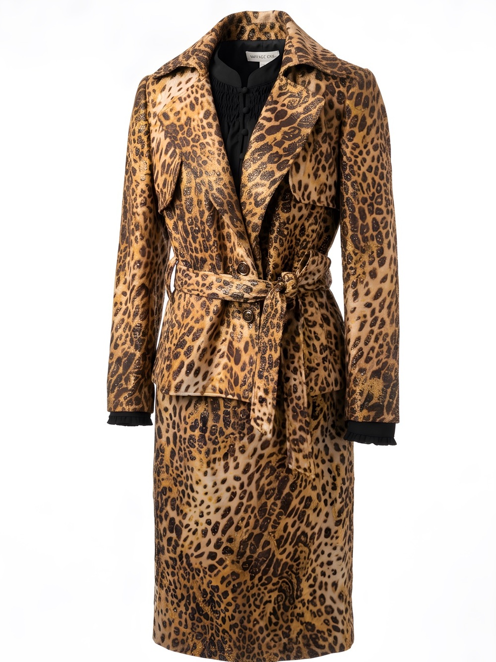 Insight Leopard Print  Jacket and Skirt